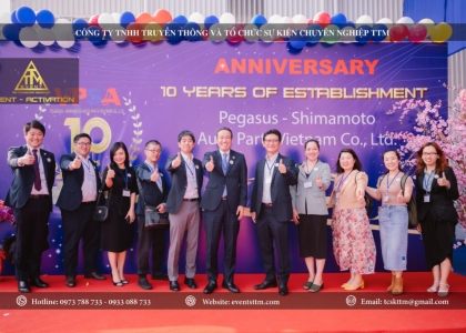 Lễ Kỷ Niệm 10 Năm Thành Lập Công Ty TNHH Pegasus – Shimamoto Auto Parts Việt Nam